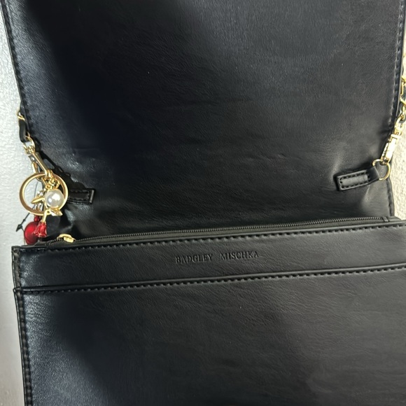 Bradley Mishka, big diamond cross body with round studs black - Picture 5 of 6
